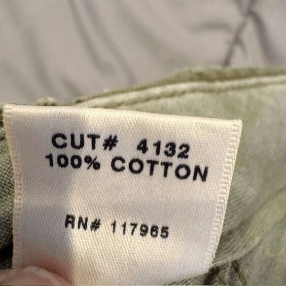 J Brand Women's Olive Green Button Fly Chino Pants Army Green Pockets Size 29 - Picture 7 of 15